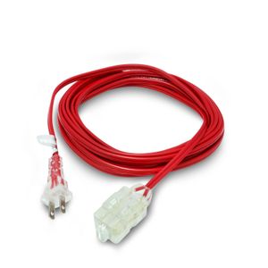 Extensión Eléctrica con 3 tomas, con configuracion NEMA 1-15 para su plug macho y hembra. Fabricada con un cable flexible - CORDS
