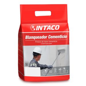 Blanqueador cementicio a base de cementina formulado para blanquear superficies en interiores y exteriores; 5 kg - INTACO