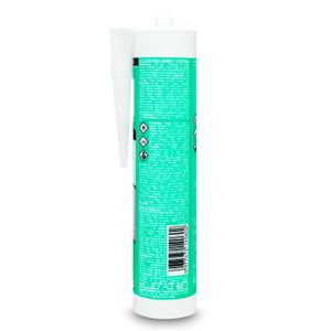 Silicón adhesivo/sellador de uso recomendado para zonas con humedad constante como baños, cocinas, ventanas, etc. - SISTA