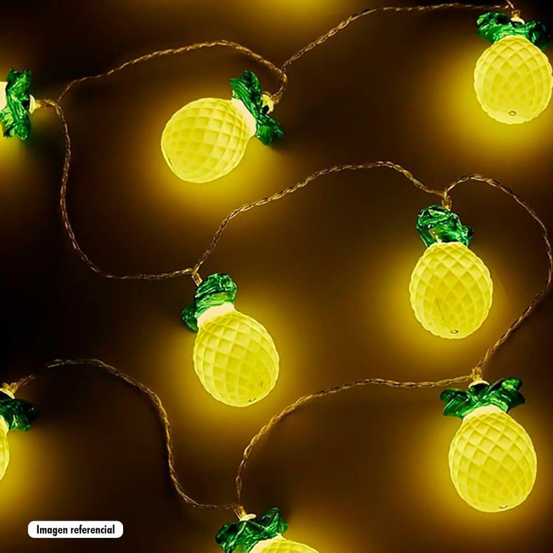 Juego-de-luces-decorativas-plasticas-de-1.2-metros-con-diseño-similar-a-MINI-PIÑAS-REDONDAS-de-luz-LED-calida.