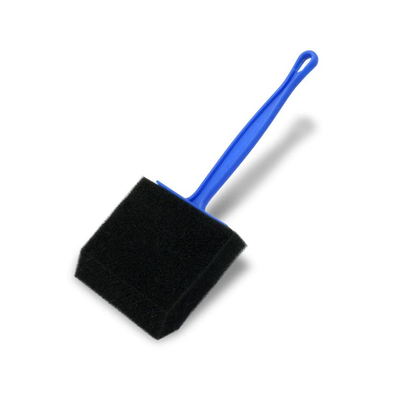 Brocha-de-esponja-rectangular-con-punta-en-V-angulada-y-mango-plastico-rigido-de-10.5-cm.-Ideal-para-acabados.