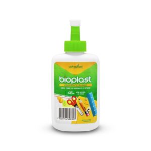 Pegamento escolar líquido no tóxico, con boquilla fácil de aplicar. Ideal para trabajos escolares y oficina; 140 gr - BIOPLAST
