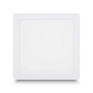Panel LED cuadrado de estructura para SOBREPONER. CARACTERÍSTICAS: 12W luz blanca, Intensidad 750 lm, 20.000 h - SYLVANIA