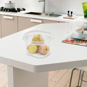 Repostero ovalware alto # 2, libre de BPA, con capacidad interna de 1 litro y tapa de cierre semi hermético. - PLAPASA