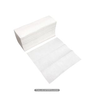 Papel toalla en Z de 23 x 23 cm; doble hoja con textura suave al tacto. Toallas interfoliadas; pack x 150 - LA ORIGINAL