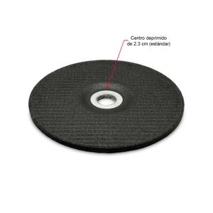 DIsco de desbaste de 7 pulgadas o 18 cm x 0.6 cm de grosor y eje deprimido de 2.3 cm. Soporta 8.500 RPM. - SIEA