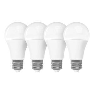 Pack de focos LED CARACTERÍSTICAS: base E27, 12W, Luz blanca de día, 1100 lúmens, vida útil 15.000 horas; pack x 4 - ECO MAX