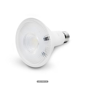 Foco LED PAR30 con base E27. CARACTERÍSTICAS: 15W, Luz blanca atenuable, 1350 lúmens, vida útil 15.000 horas. - ECO MAX