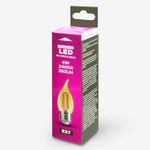 Foco-LED-tipo-vela-VINTAGE-y-base-E27.-CARACTERISTICAS--4W-Luz-amarilla-350-lumens-vida-util-15.000-horas.