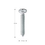 Tornillo-para-metal-con-medidas--Tornillo-tripa-de-pato-de-3.5-x-0.7-cm--pack-x-100