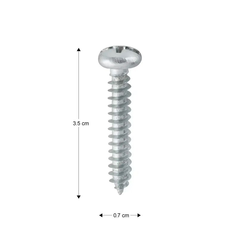 Tornillo-para-metal-con-medidas--Tornillo-tripa-de-pato-de-3.5-x-0.7-cm--pack-x-100