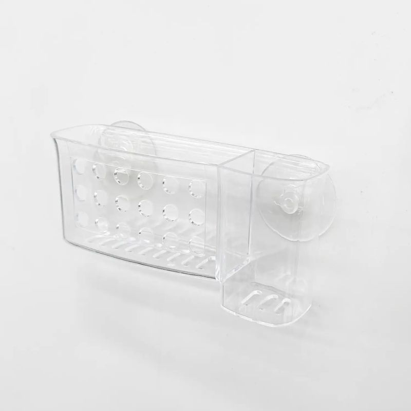 Organizador-de-baño-plastico-de-5.5-x-8-x-16.4-cm--con-orificios-de-ventilacion-y-anclaje-mediante-ventosas.