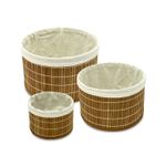 Set-de-cajas-organizadoras-con-estructura-a-base-de-fibras-de-madera-con-soportes-y-apliques-de-tela--pack-x-3