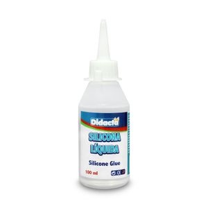 Pegamento didáctico a base de silicona líquida fácil de aplicar. Ideal para todo tipo de trabajos escolares; 100 ml - DIDACTA