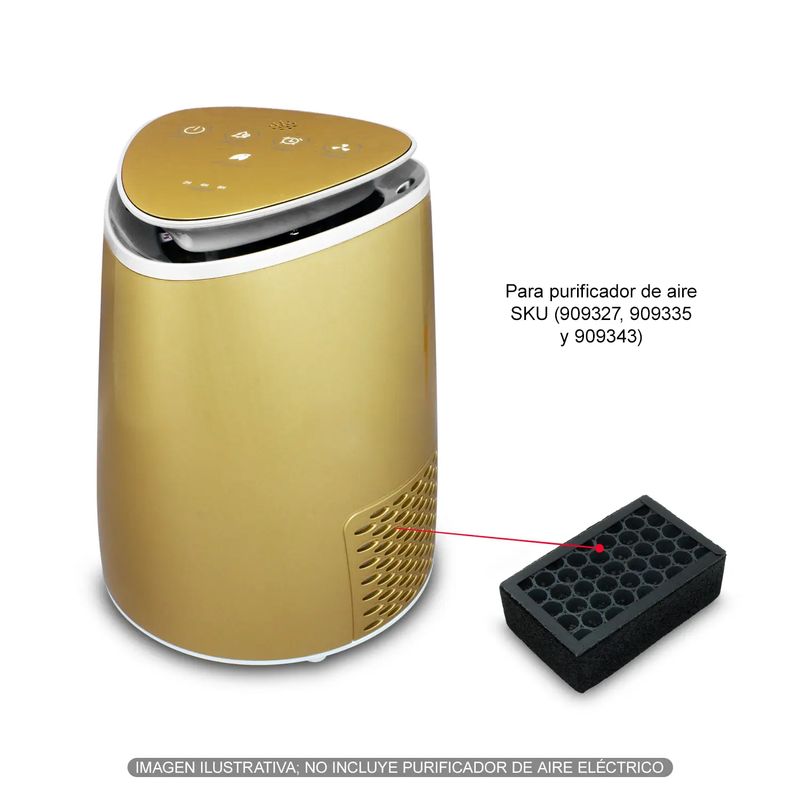 Filtro-purificador-de-aire-de-REPUESTO-para-purificador-de-aire-de-escritorio--SKU-909327-909335-y-909343---pack-x-2