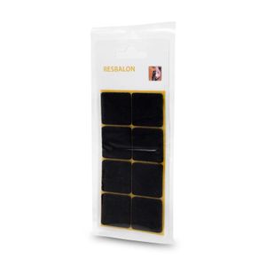 Resbalón cuadrado autoadhesivo de fieltro de 2.8 x 2.8 cm. Ideal para las patas de sillas, muebles, etc; pack x 8 - WRT