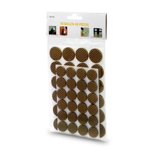 Set de resbalones redondos autoadhesivos de espuma de 2.5 cm y 1.9 cm de diámetro; pack x 48 - WRT
