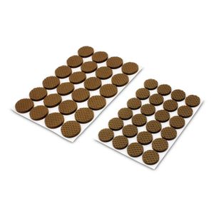Set de resbalones redondos autoadhesivos de espuma de 2.5 cm y 1.9 cm de diámetro; pack x 48 - WRT