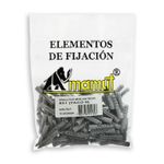 Tornillo-con-taco-de-fijacion-con-medidas--Tornillo-de-2.7-x-0.8-cm-y-Taco-plastico-de-3-x-0.6-cm--pack-x-60
