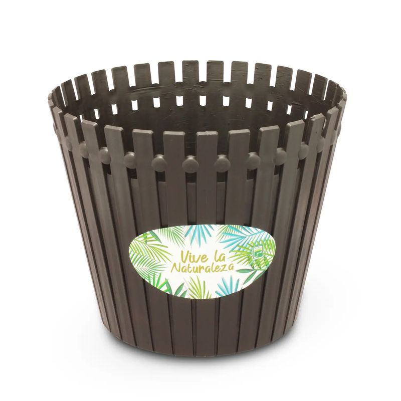 Macetero-plastico-pequeño--1-de-18-cm-de-diametro-y-1.5-litros-de-capacidad--tipo-tablillas-de-madera