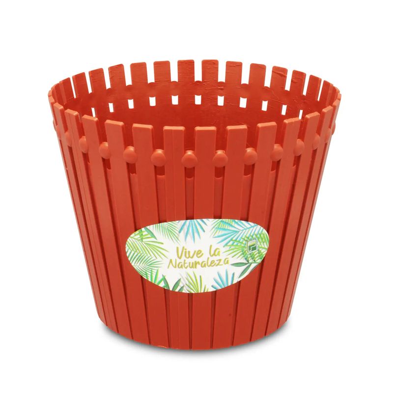 Macetero-plastico-pequeño--1-de-18-cm-de-diametro-y-1.5-litros-de-capacidad--tipo-tablillas-de-madera