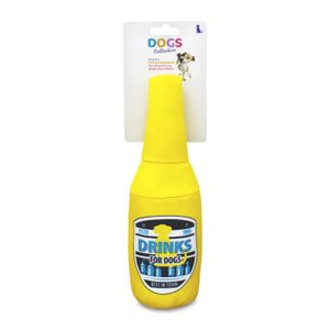 Juguete masticador tipo botella, fabricado en poliester resistente a las mordeduras - DOGS COLLECTION