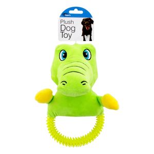 Juguete masticador tipo peluche para mascotas con anillo de tracción - DUKES