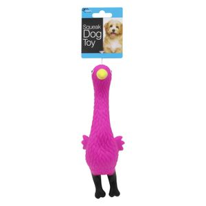 Juguete sonoro para perro tipo pollo fabricado en caucho suave con sonido juguetón al aplastarlo - DUKES