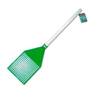 Matamoscas fabricado con plástico resistente, de color blanco con verde - WRT
