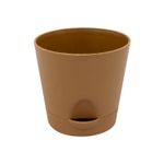 Maceta-redonda-pequeña-de-11.5-cm-de-diametro-con-base-desmontable-y-pico-de-trasvasado.-Cafe-K-HOME