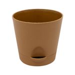Maceta-redonda-mediana-de-14-cm-de-diametro-con-base-desmontable-y-pico-de-trasvasado.-Cafe-K-HOME