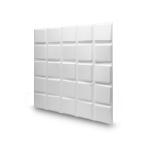 Panel decorativo 3D pintable de diseño tipo WAVE. - K HOME
