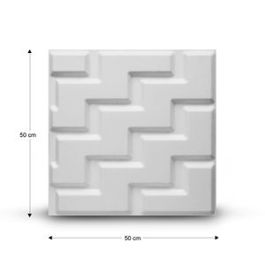 Panel decorativo 3D pintable de diseño tipo STAIRS. - K HOME