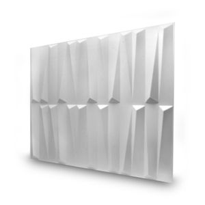 Panel decorativo 3D pintable de diseño tipo GLASS. - K HOME