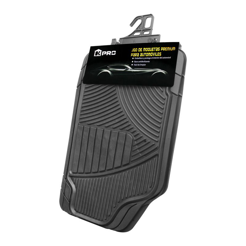 Juego-de-moquetas-a-base-de-caucho-ultra-resistente-antideslizante.-Diseño-tipo-patron-lineal--pack-x-4.-Negro-K-PRO