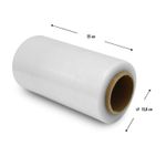 Plástico stretch film en rollo de 4 kg x 50 cm de alto (Rinde 900 metros  aprox.) Ideal para embalaje y protección. Transparente K PRO