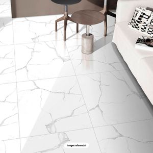 Porcelanato PREMIUM de alto tránsito; con diseño marmoleado liso pulido. - DRM