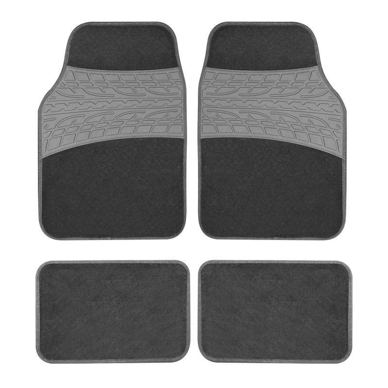 Juego-de-moquetas-a-base-de-caucho-antideslizante-y-alfombra-facil-de-limpiar.-Diseño-tipo-neumatico--pack-x-4.-Negro-K-PRO