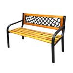 Banca-para-jardin-con-estructura-metalica-de-acero-forjado-y-largueros-de-madera-con-recubrimiento-para-exteriores.-Negro-con-amarillo-WRT
