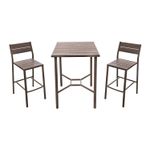 Mesa-para-bar-con-sillas-de-estructura-metalica-con-apliques-de-diseño-tipo-tablones-de-madera.-Incluye-2-sillas-altas.-Cafe-ORGILL