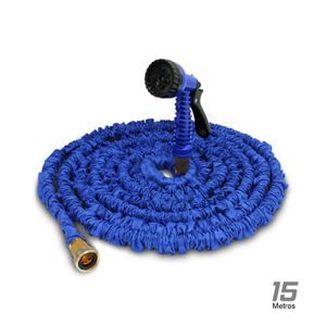 Manguera retráctil de 15 mts ultra ligera con cuerpo auto expandible por acción del agua. - K PRO