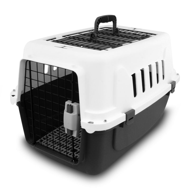 Transportador-de-mascotas---GRANDE--con-ventilas-soporte-de-piso-y-puerta-metalica.-K-HOME