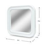 Espejo-cuadrado-con-perfil-rigido-plastico-de-diseño-moderno.-Ideal-para-todo-tipo-de-ambiente.-Blanco-BATH-BLISS