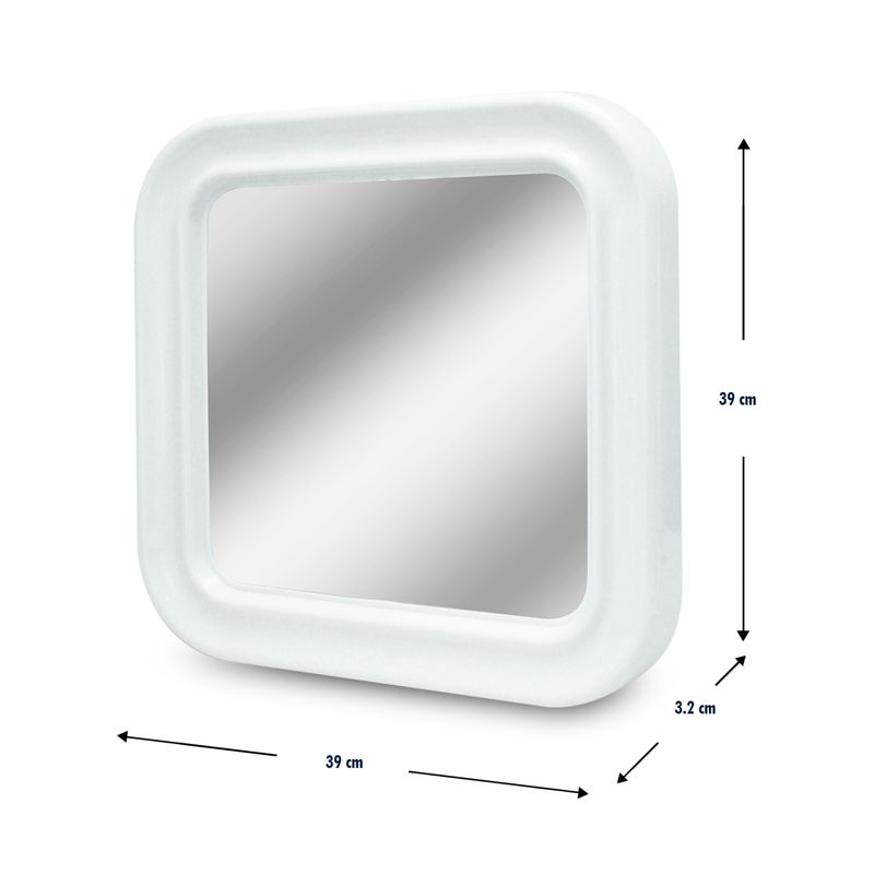 Espejo-cuadrado-con-perfil-rigido-plastico-de-diseño-moderno.-Ideal-para-todo-tipo-de-ambiente.-Blanco-BATH-BLISS