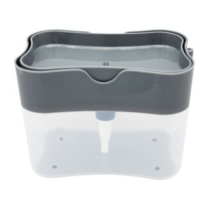 Dispensador de jabón líquido de 350 ml con soporte para esponja de cocina. - ORGILL