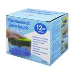 Dispensador-de-jabon-liquido-con-soporte-superior-para-esponja-y-contenedor-de-jabon-liquido-de-350-ml.-Gris-transparente-ORGILL