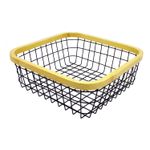 Cesto-frutero-fabricado-con-varillas-de-acero-inoxidable-y-borde-decorativo-de-madera-de-bambu.-Negro-con-amarillo-K-HOME