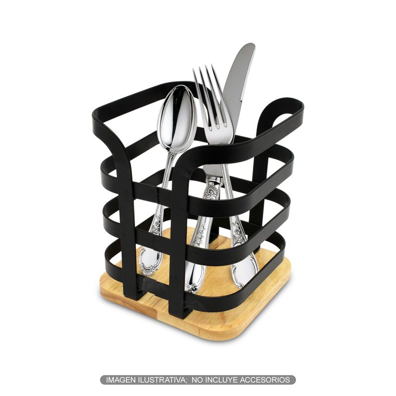 Organizador-de-cubiertos---fabricado-con-laminas-rigidas-de-acero-inoxidable-y-base-decorativa-de-madera-de-bambu.-K-HOME