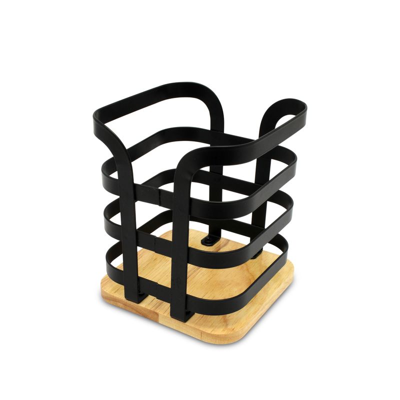 Organizador-de-cubiertos---fabricado-con-laminas-rigidas-de-acero-inoxidable-y-base-decorativa-de-madera-de-bambu.-K-HOME