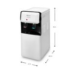 Dispensador-de-agua-electrico-tipo-torre-con-3-opciones-de-temperatura-de-agua--caliente-fria-y-temperatura-ambiente.-Blanco-con-negro-G-FORCE